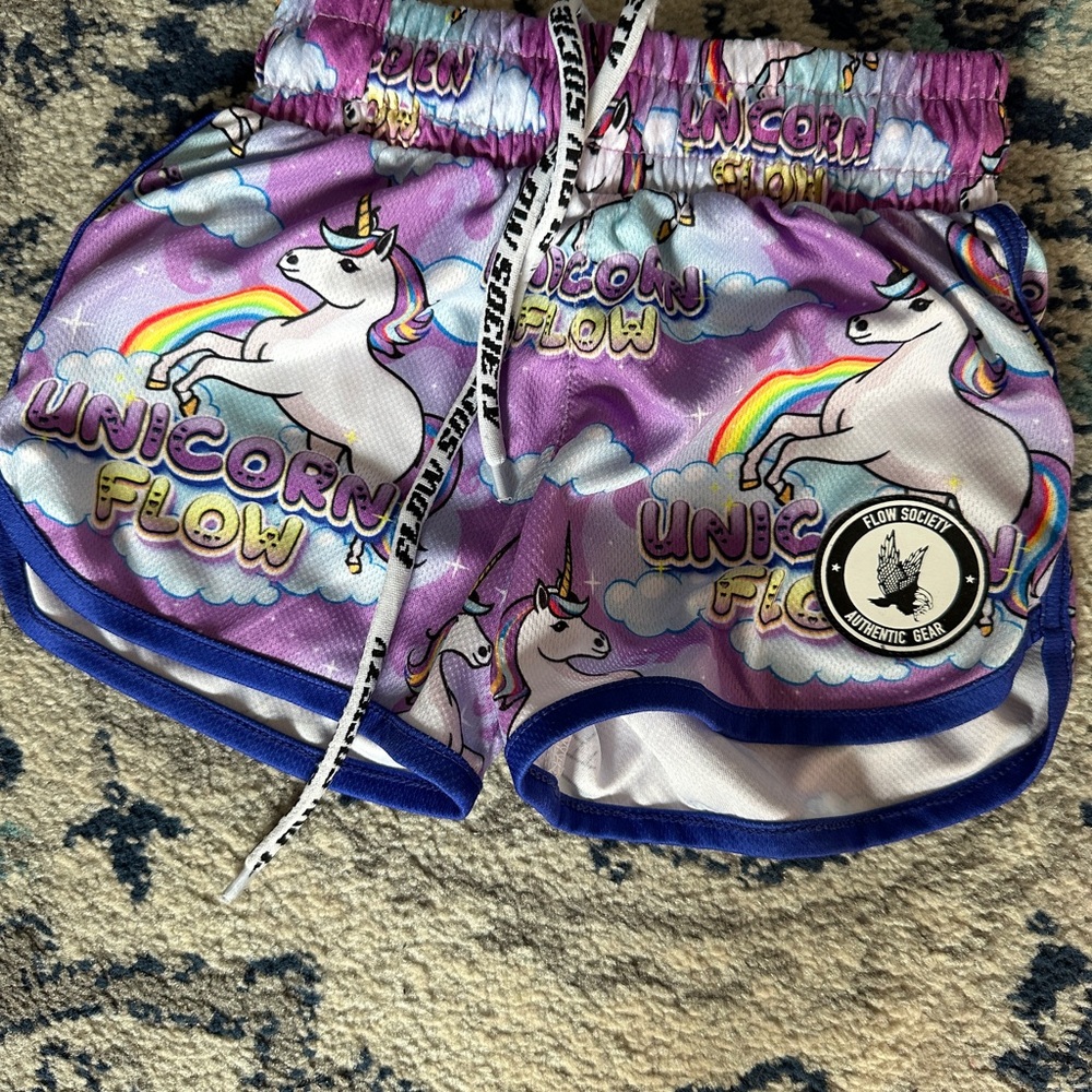 Flow Society Kids Unicorn Shorts - Purple